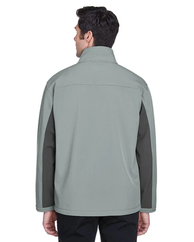 Grady White Screen Printed Devon & Jones Men's Soft Shell Colorblock Jacket image 5