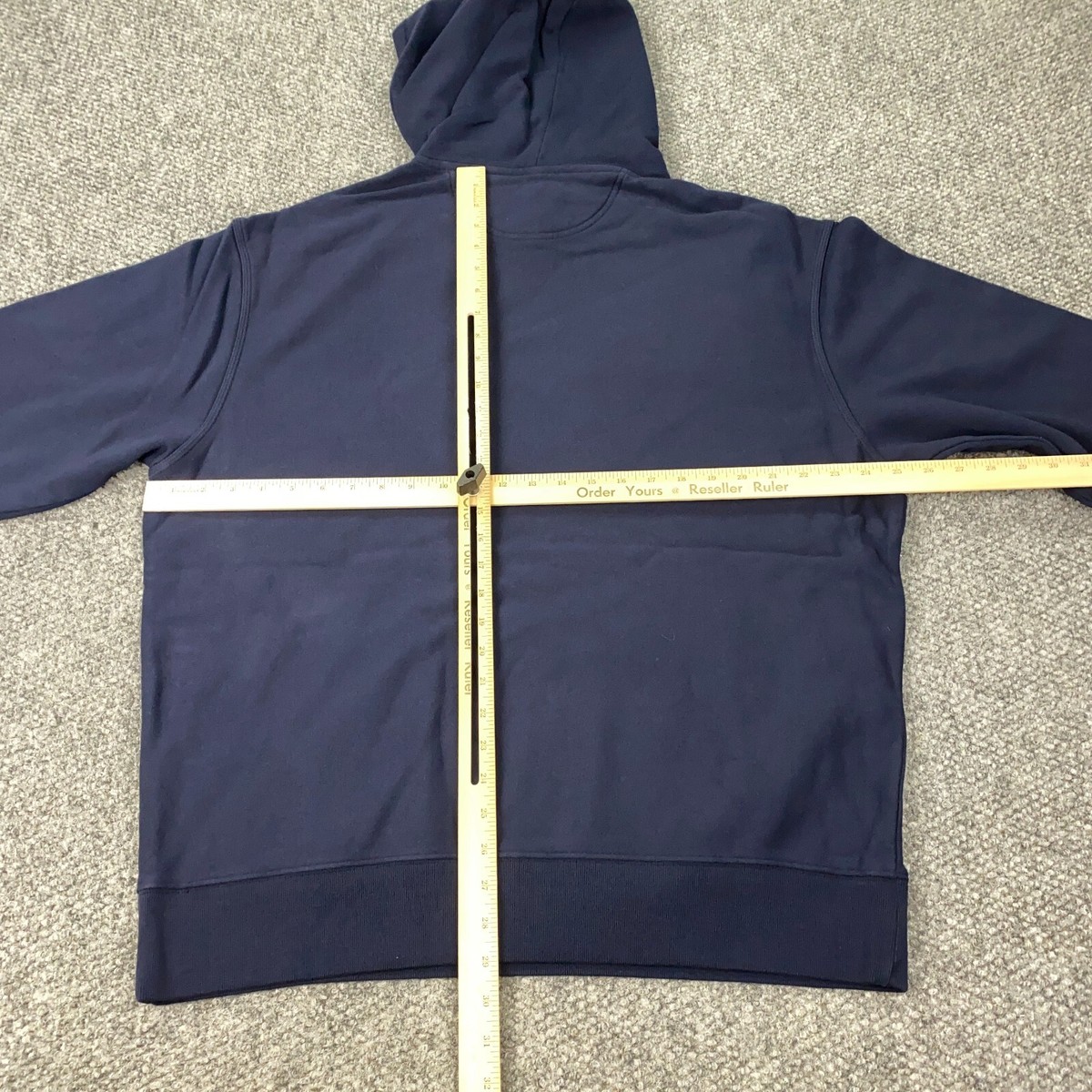 Stussy Stock Logo Hoodie Mens XXL Navy Sweatshirt Embroidered NWT
