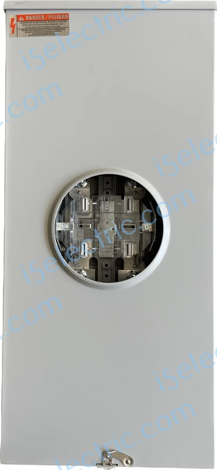 Zócalo base medidor 400/320 amperios sin anillo con derivación de palanca 1PH OH/UG con orejetas Foto 2 de 4