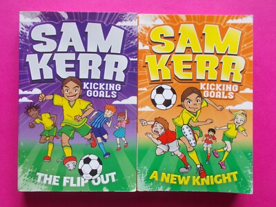 Sam Kerr - Book 1 & 2 - Kicking Goals - Australian Women Soccer - Like New