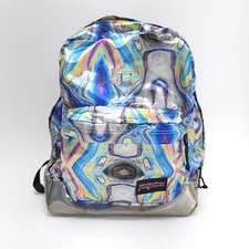 Jansport SUPER FX Oil Swirl Backpack School Bag JS00T64Q Metalic Pack CLEAN 