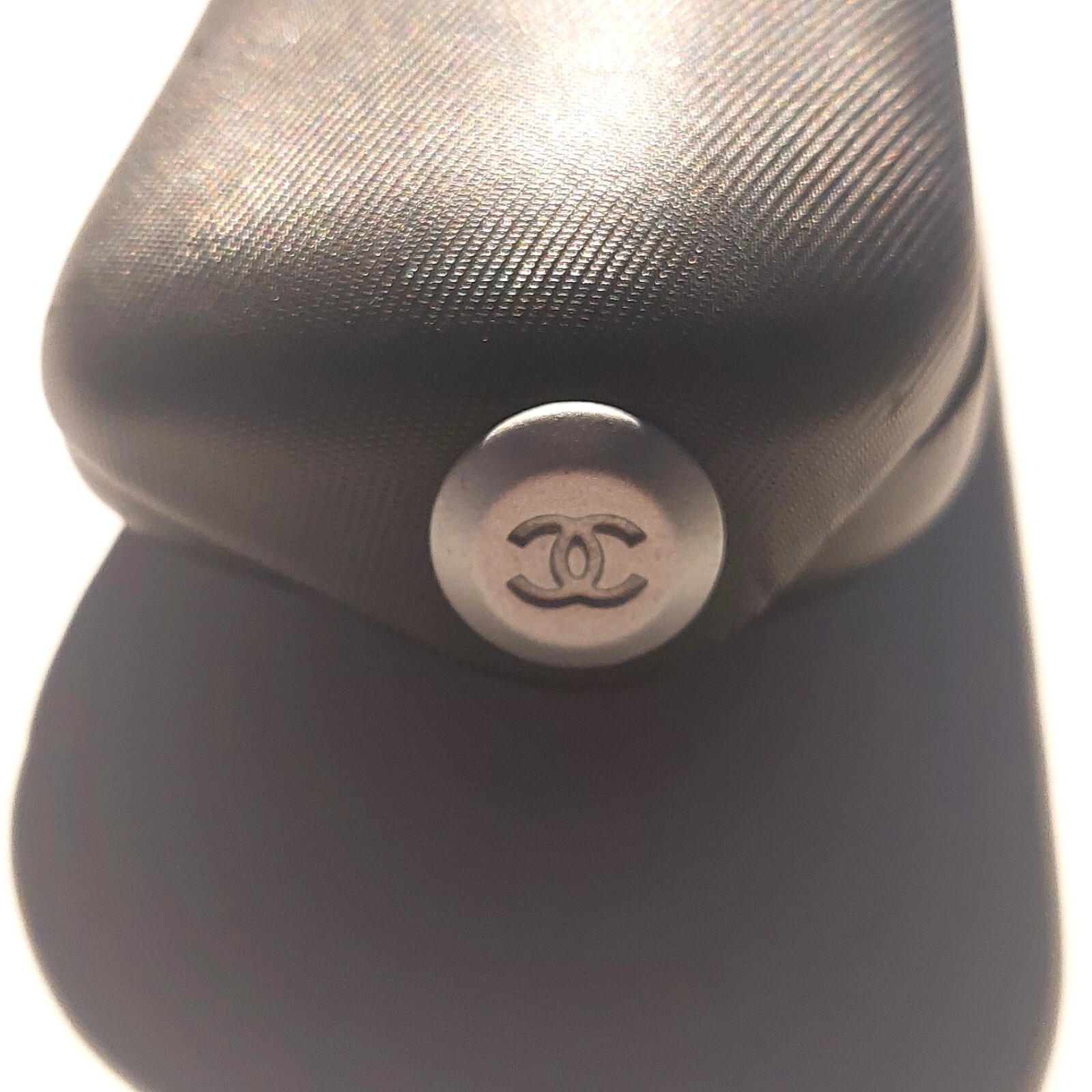 CHANEL Black Clamshell Eyeglasses Sunglasses Case Made in Italy