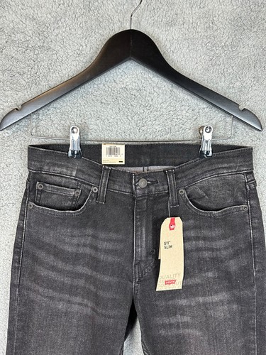 Levi's 511 Jeans Mens Size 30x30 Slim Stretch Dark Wash Denim Jeans Mens New - Picture 4 of 19