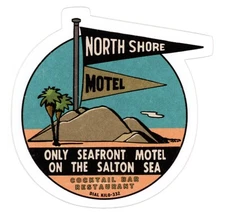Vintage Salton Sea Motel  - Sticker (reproduction)