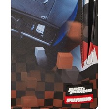 Sprayground Sharks In Paris Brown Backpack Fast and Furious Checkered Books Bag