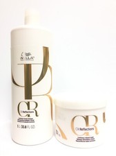  2 PACK Wella Oil Reflections Luminous Shampoo  Reboost Mask Duo, 33.8 16.9 oz