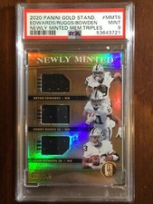 2020 Gold Standard — Bryan Edwards / Ruggs / Bowden — ROOKIE — MINT PSA 9 —pop 1