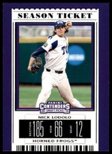 Nick Lodolo 2019 Panini Contenders Draft Picks #20b White Uniform Reds