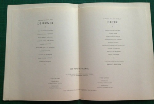 MENU AIR FRANCE PARIS- TOKIO DIMANCHE 29 NOVEMBRE 1964 illustré par PIERRE PAGES - Bild 3 von 4