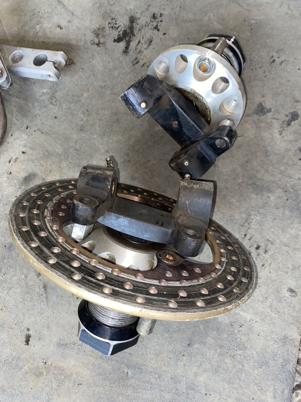 Vintage Halibrand Sprint Car Spindle Pair Hubs Knock Offs Race Car