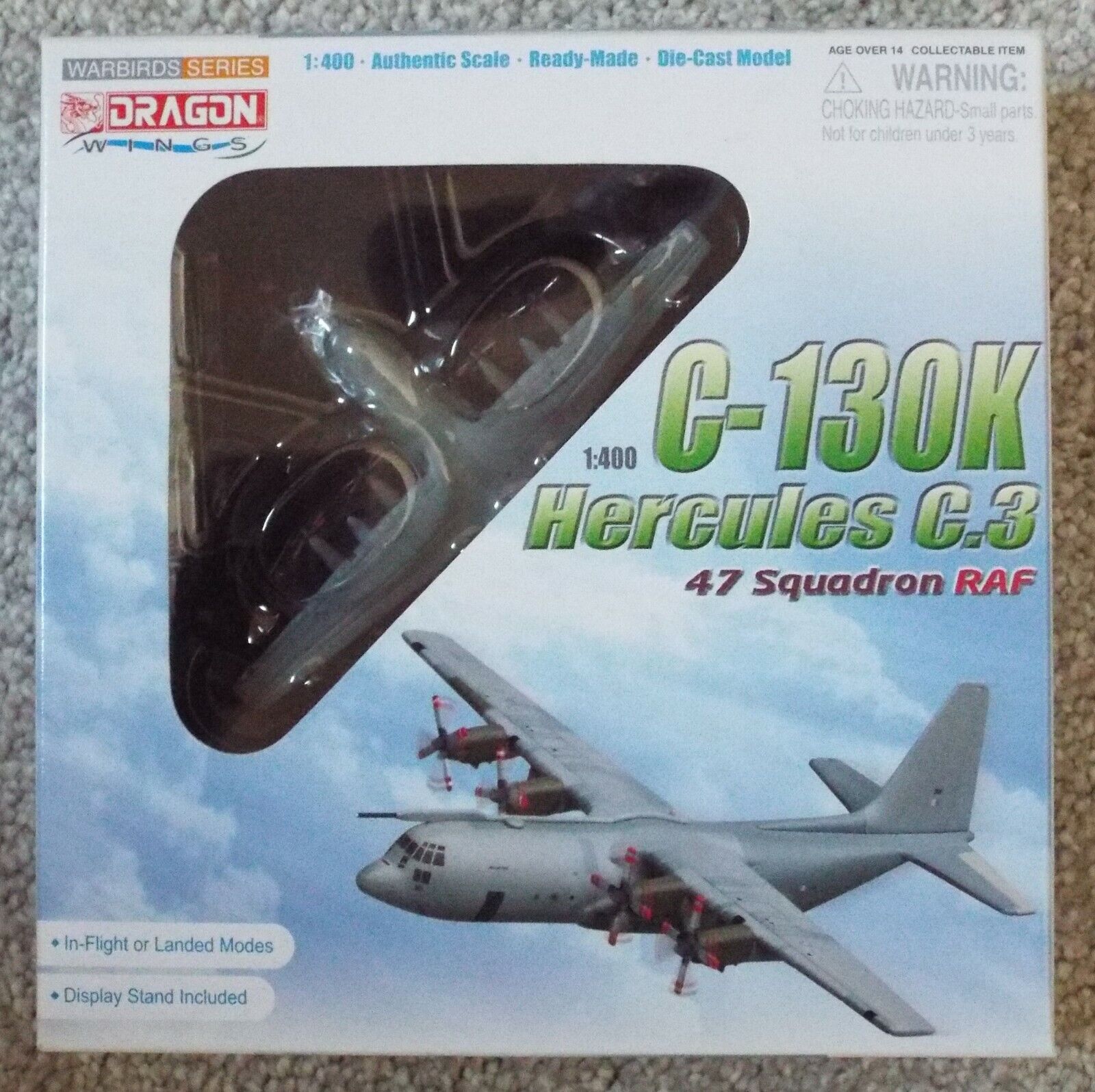 1/400 Diecast C-130K Hercules C.3 RAF Dragon Wings #56279 Factory Sealed MISB