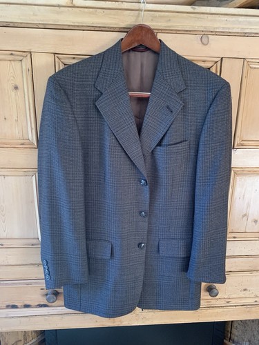 Hart Schaffner Marx Olive Black Tan 3 Button No Vent Modern Fit Sport Coat 38 R - Picture 3 of 10