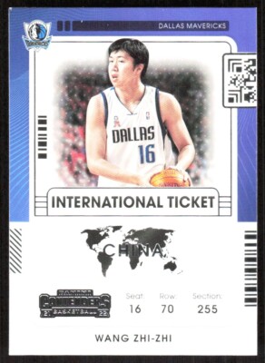 2022-23 7638C Panini CONTENDERS INTERNATIONA TICKET WANG ZHI-ZHI