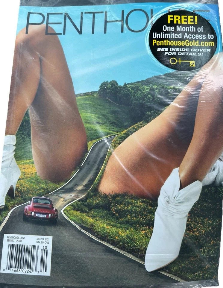 Журнал Penthouse, сентябрь октябрь 2020 г. Iconic Porsche чехол. Запечатанный новый! - Изображение 2 из 4