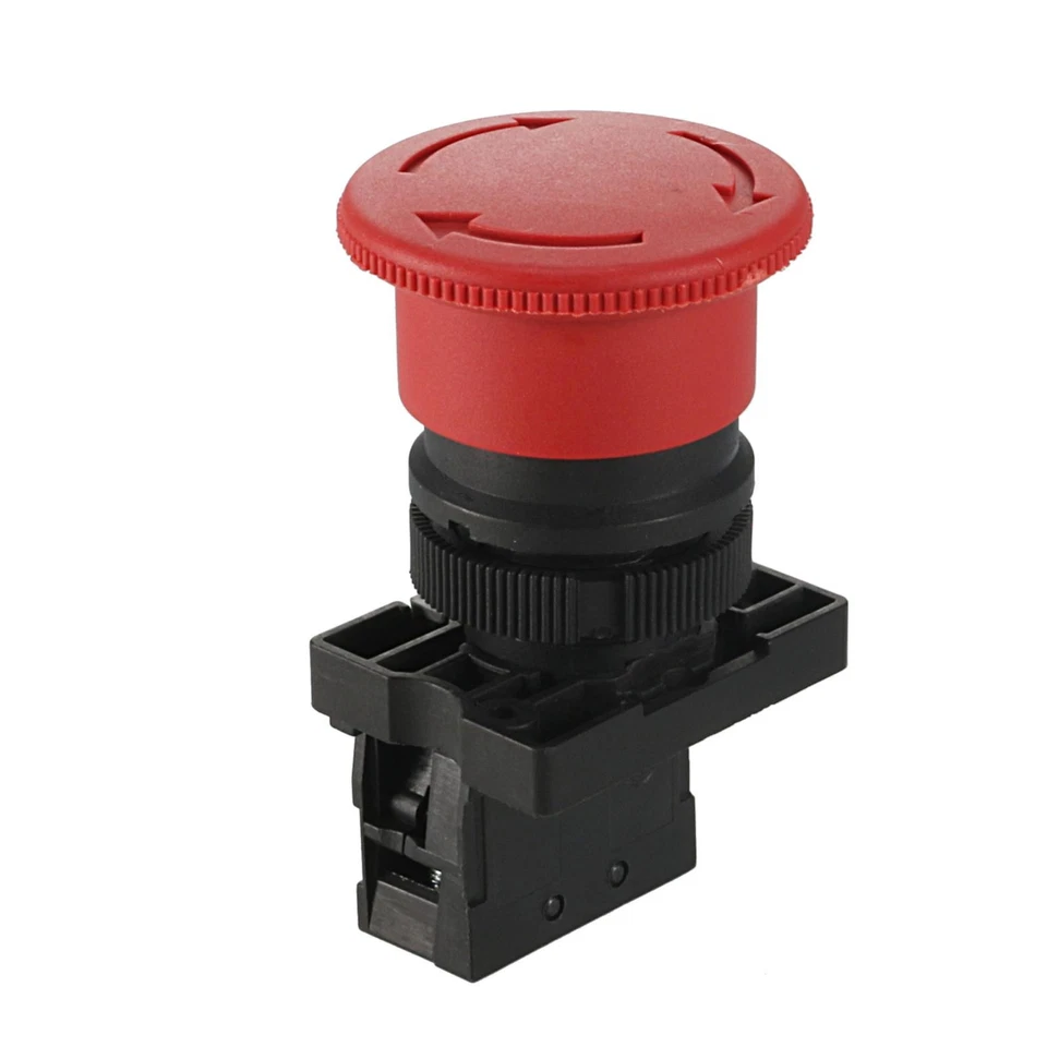 Zb2be102 C réglage Arrêt d'urgence rouge Bouton poussoir Interrupteur NC 240V 3A - Photo 2/4