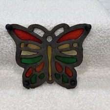 Vintage Home Decor Cast Iron Butterfly Trivet...
