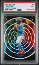 2025 Panini Select Color Wheel Cam Ward Color Wheel Rookie #11 PSA 9