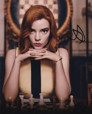 ANYA TAYLOR JOY signed Autogramm 20x25cm QUEENS GAMBIT in Person autograph ACOA
