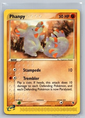 Phanpy Common Ruby and Sapphire Normal 62/109 LP