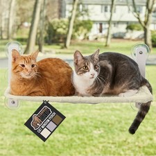 Gorilla Grip Large Cat Window Perch Hammock Adjustable Bed Foldable Up To 40lbs