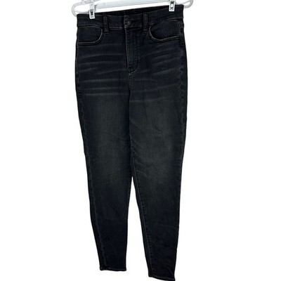American Eagle Curvy Super Hi-Rise Jegging Black Size 4 Regular