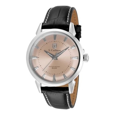 S. Coifman Heritage Men's Blush Dial Swiss Quartz Watch SC0283