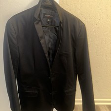 STRUCTURE Men's Slim Fit Blazer Jacket Size Small Black