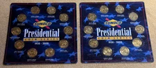 2 Vintage Sunoco Presidential Coin Series 1950 - 2000 Regan, Kennedy - 2 Sets!