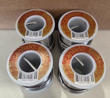Lot Of 4 Rolls Canfield 6040 Solder For Stained Glass 1 Lb Rolls