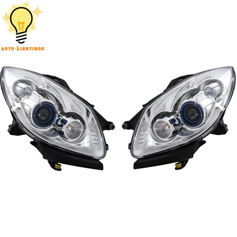 Left&Right Headlights HID Assy w/o AFS For 2008 2009 2010 2011 12 Buick Enclave Foto 2 de 4