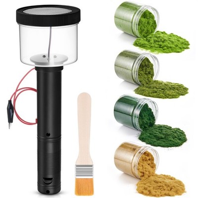 Mini Static Grass Applicator Flocking Kit with Anti Slip Handle and 4 x 60g C...