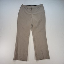 Nine West Pants Womens 16 Tan Barely Bootcut Dress Trousers Micro Houndstooth