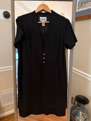 Women's JUSTIN THYME LTD Black Petite Dress 12P