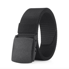 Men's Plastic Cam Buckle Nylon Canvas Tactical Waistband Webbing Military Belt