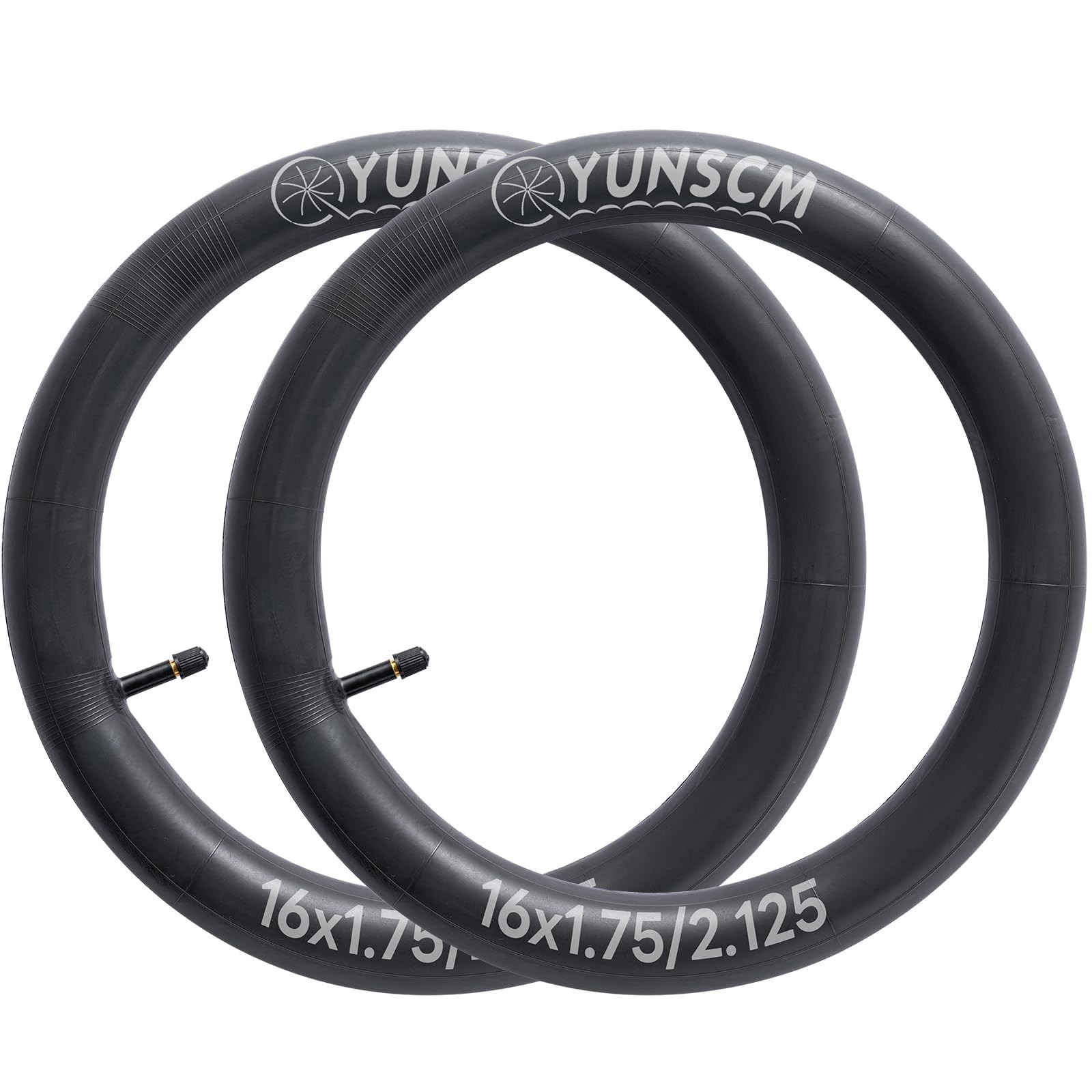 2 PZ 16 Tubi Bici 16x1.75/2.125 Valvola Schrader 47/57-305 Tubi Bicicletta Comp...