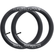 2 PCS 16 Bike Tubes 16x1.75/2.125 Schrader Valve 47/57-305 Bicycle Tubes Comp...
