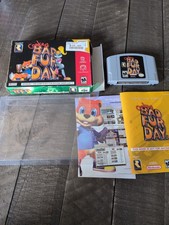 N64 Conker's Bad Fur Day 2001 Complete In Box Authentic CIB