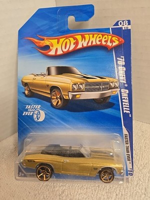 Hot Wheels 2010 Faster Than Ever Series #136 '70 Chevy Chevelle Gold w/ FTEs