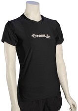 O'Neill Women's Basic Skins SS Surf Shirt - Black - New