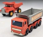 2 Matchbox Lesney Douglas 8 Wheel Tipper & Mack Dump Truck Vintage Original