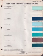 Du Pont Duco Paint Chip Pages 1957 Nash Hudson Rambler Du Pont Duco Paint Chip Pages 1957 Nash Hudson Rambler