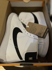 Image of Size UK 6 Nike Blazer Mid 77 Next Nature White Black Women’s - Brand New 📦