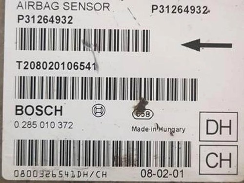 VOLVO V70 III BW Airbag-Steuergerät P31264932 0285010372 2.40 Diesel 33128333