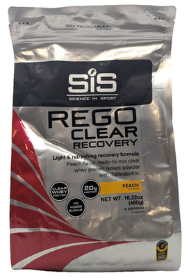 Science in Sport REGO Clear Recovery, 10 Servings, Peach, Exp. 12/27