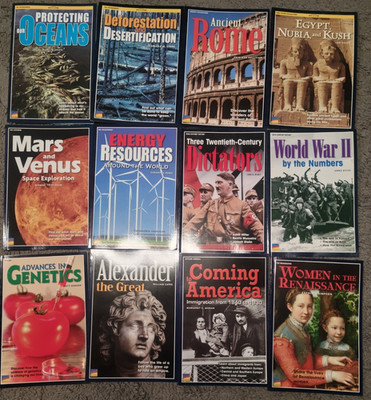 * Lot of 24 Benchmark Education History & Science Books Homeschool *