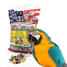 3500 Wholesome Parrot Food, Seed Mix, Nuts, Fruits, Veggies, Vitamins - 5 lbs