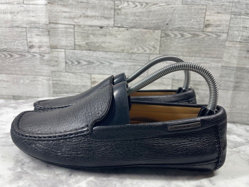 Moreschi Driving Loafers Women 7.5M Shoes Black Leather Slip On Comfort Flats - Picture 8 of 22