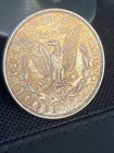 1921 morgan silver dollar Golden Blue Tones