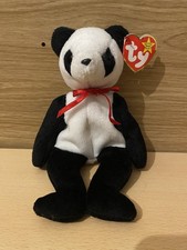 TY Beanie Babies Fortune the Panda Bear Collectable Soft Plush Toy - with tags 