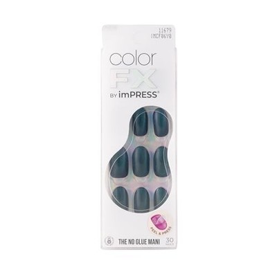  imPRESS Color FX No Glue Mani 30 Pcs Press On Nails False Medium Free Mind